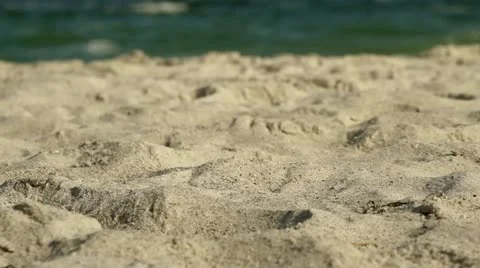 Starfish on background of the beach Stock Footage 10893051