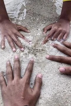 Starfish on the beach Stock Photos