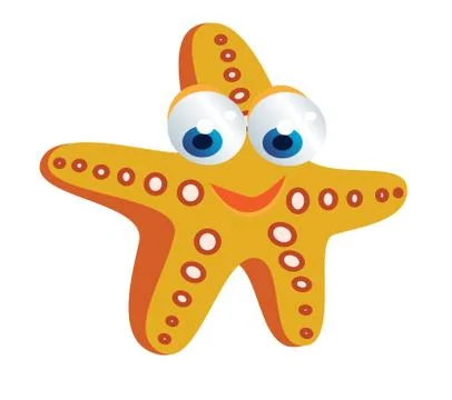 Starfish cartoon Stock Illustration