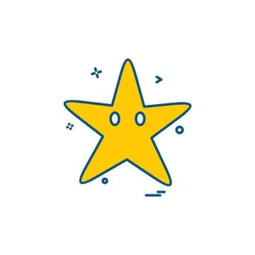 Starfish icon design vector Stockillustratie