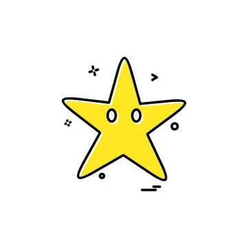 Starfish icon design vector 스톡 일러스트
