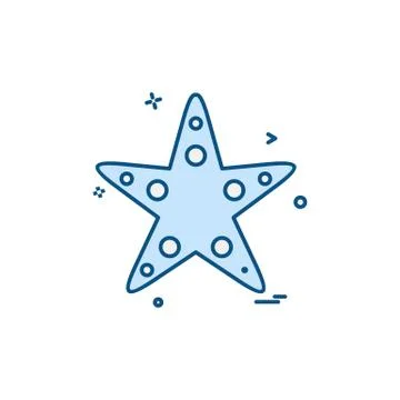 Starfish icon design vector Stock Illustration