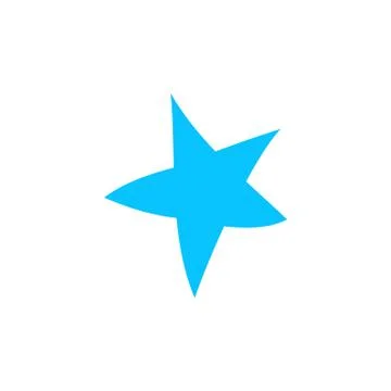 Starfish icon flat. Illustrazione stock