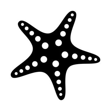 Starfish icon in flat style. vector illustration. Illustrazione stock