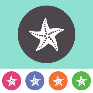 Starfish icon Illustration