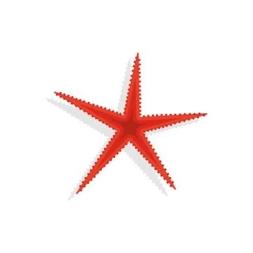 Starfish. Icon on isolated background Stock Illustration