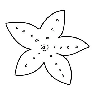 Starfish line icon, Outline Vector Sea Star Sign. Linear Pictogram Isolated o Stock Illustration