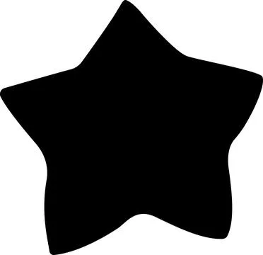 Starfish logo icon silhouette vector illustration, black starfish silhouette Illustrazione stock