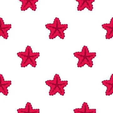 Starfish pattern flat Stock Illustration