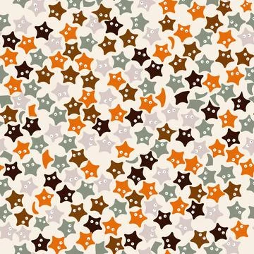 Starfish pattern Funny starfish seamless pattern, abstract background Copy... Stock Photos