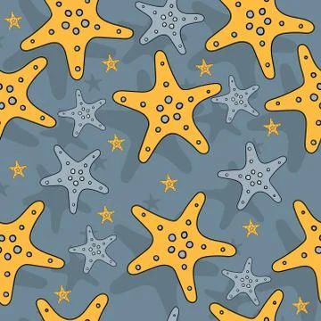 Starfish pattern Stock Illustration