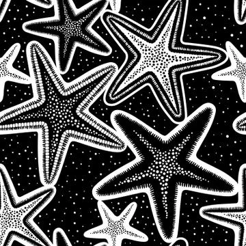 Starfish pattern Stock Illustration