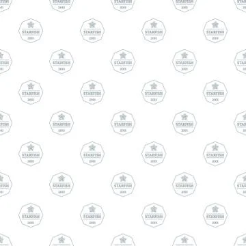 Starfish pattern seamless Illustrazione stock