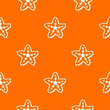 Starfish pattern seamless Illustrazione stock