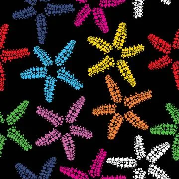 Starfish pattern Seamless starfish pattern in colors. Copyright: xZoonar.c... Stock Photos