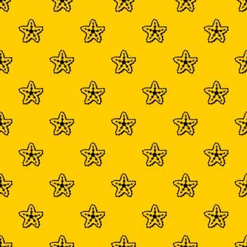 Starfish pattern vector Illustrazione stock