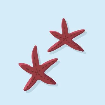 Starfish for summer design elements. 스톡 일러스트