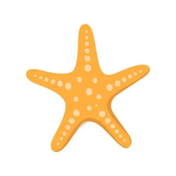 Starfish for summer design elements. Trendy flat style for graphic design, web Stock Illustration