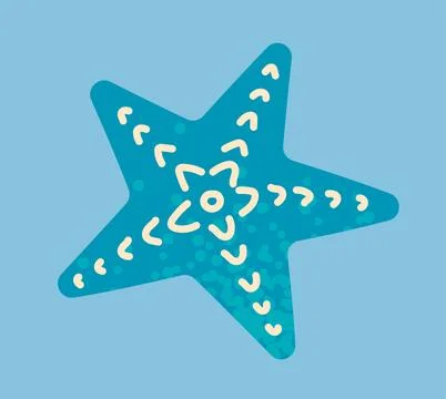 Starfish vector element of summer beach vacation Stock Illustration