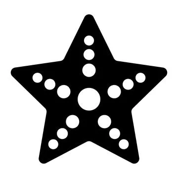 Starfish Vector Icon Design Illustration Stock Illustration