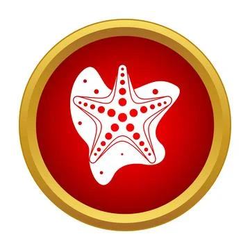 Starfish vector icon representing summer ocean life Stock Illustration