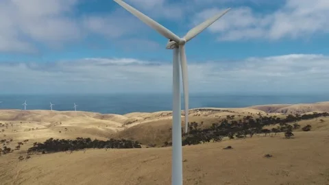 Starfish Windfarm Stock Footage 167926069