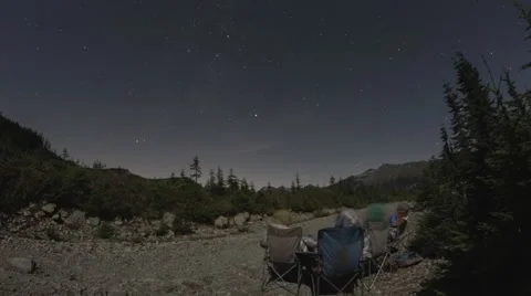 Stargazing time lapse Stock Footage 44065845