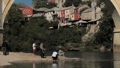 Stari Most. Old Bridge, Mostar 6 動画素材 8657540