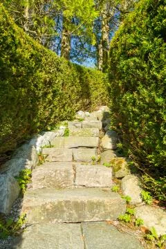 Stariway in stone Stock Photos