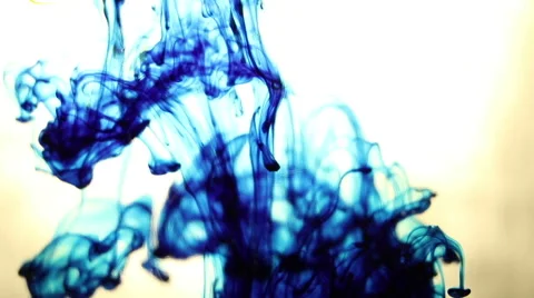 Stark Blue Ink Drop Stock-Footage 62794046