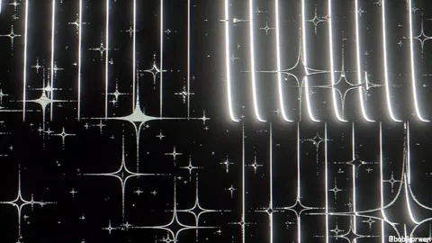 Stark Contrasts: Light Trails, Dark Space, Cinematic Shot Stock Footage 299675817