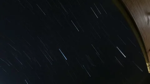 Starlapse diagonal Stock Footage 310341394