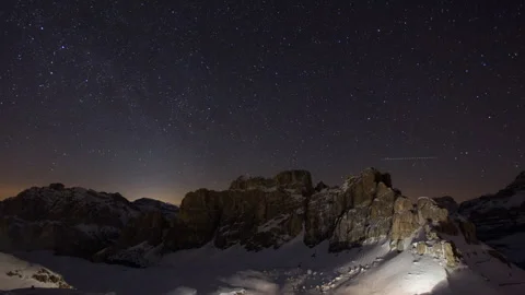 Starlapse Dolomites Stock Footage 279148669