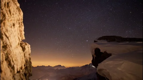 Starlapse Dolomites Stock Footage 279148679
