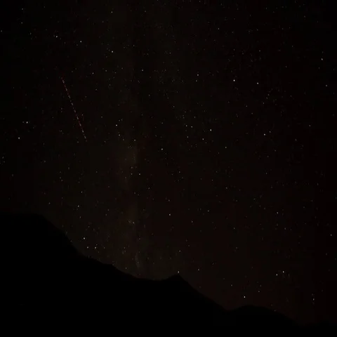 Starlapse over Badlands campground Stock Footage 69558239