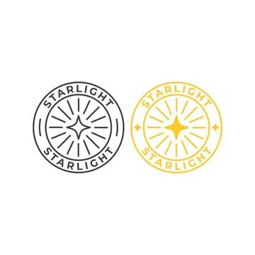Starlight badge, Vector icon template Stock Illustration