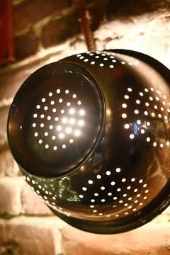 Starlight filtered through a colander Stock Photos