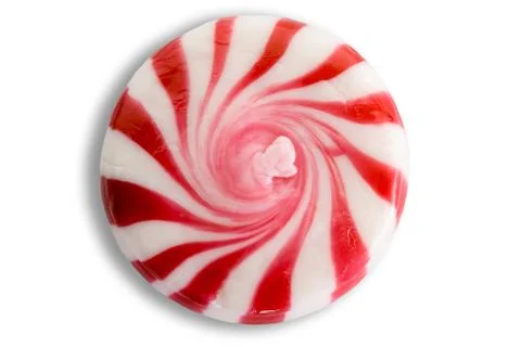 Starlight peppermint candy with spiral pattern Stock Photos