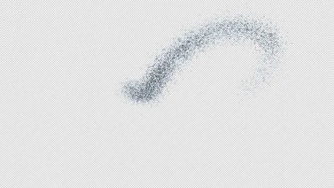 Starling Murmuration - with alpha channel 库存影片 295873574