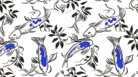 Starlit Fish Glide – Diagonal Motion Stock-Footage 306521667