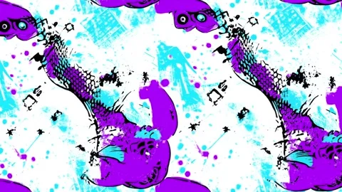 Starlit Fish Path – Diagonal Motion Stock Footage 306523527