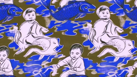 Starlit Fish Path – Diagonal Motion Stock Footage 306524604