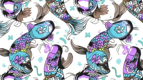 Starlit Fish Trail – Diagonal Motion Stock Footage 306520779