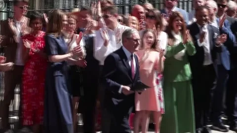 Starmer delivers his final speech as UK prime minister, Londres, GB - 20 Jul 202 스톡 동영상 340159100