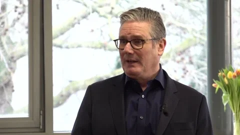 Starmer pledges to act in ‘months not years’ to protect children on social medi Stock Footage 329035988
