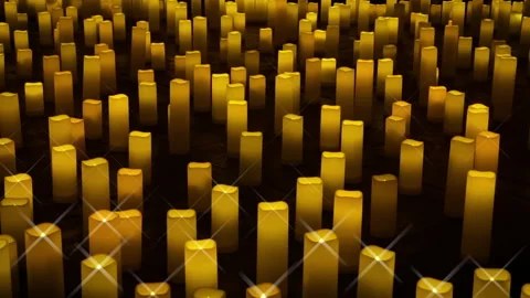 Starrry Candles - Still Handheld HD Stock Footage 265511860