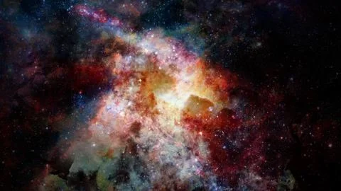 Starry background of deep outer space. Elements of this image furnished by NASA. Stock Photos