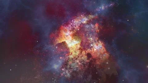Starry background of deep outer space. Elements of this image furnished by NA 스톡 사진