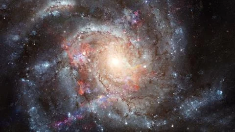 Starry background of deep outer space. Elements of this image furnished by NA 스톡 사진