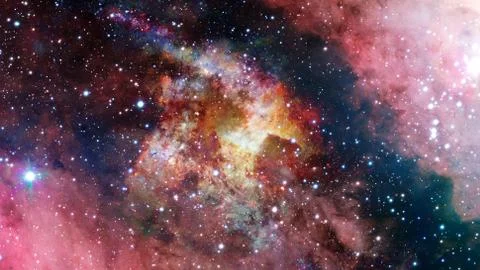 Starry background of deep outer space. Elements of this image furnished by NA 스톡 사진